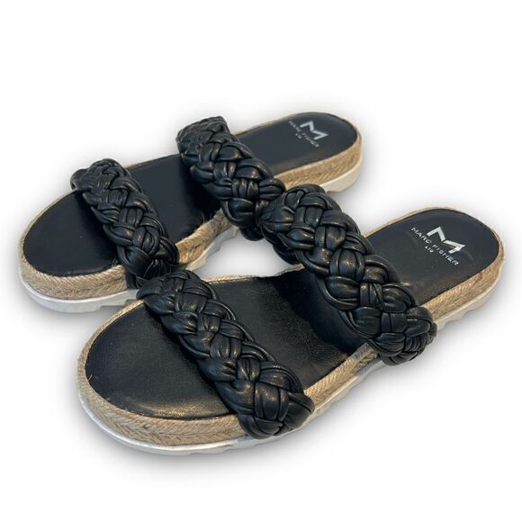 Marc Fisher Jamie’s Leather Braided Espadrilles Size 5 NWOT - Picture 1 of 5